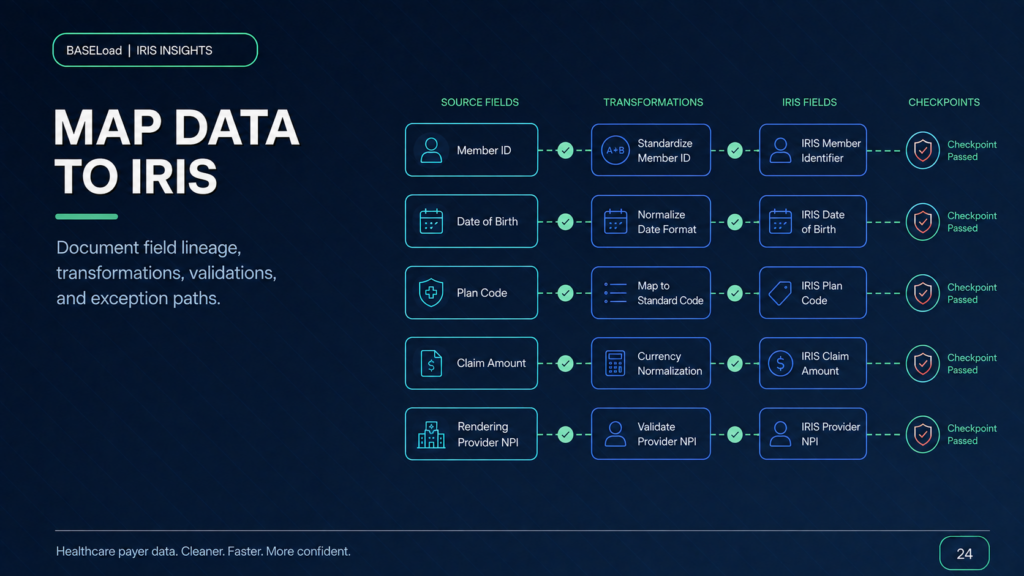 IRIS Data Mapping for Healthcare Payer Information Returns - BASELoad IRIS Insights