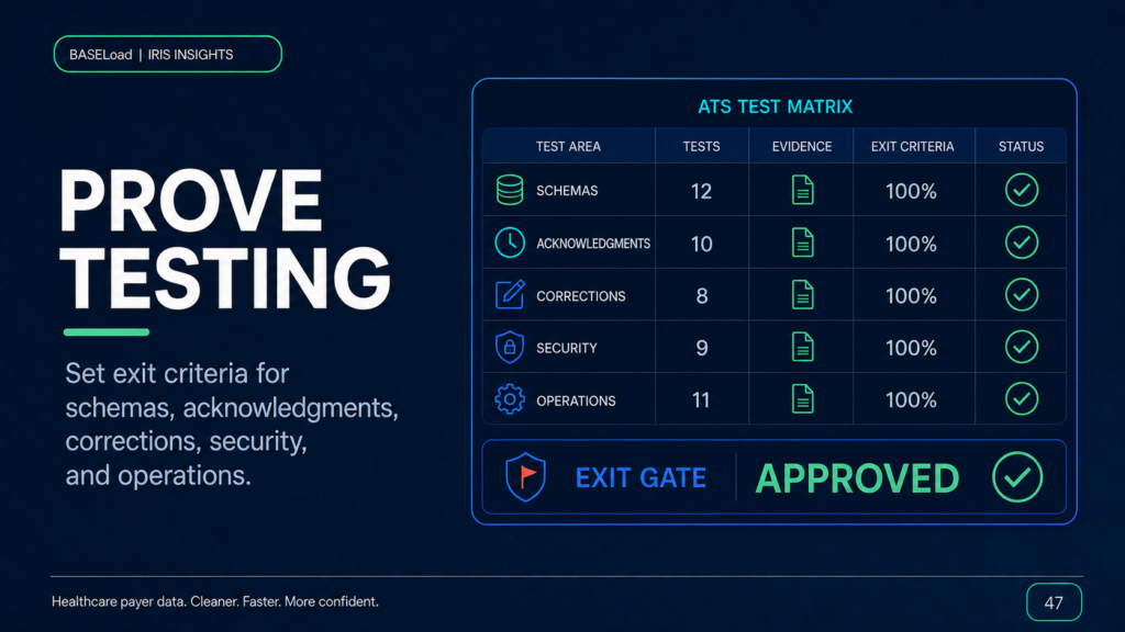 IRIS ATS Exit Criteria: Knowing When Testing Is Complete - BASELoad IRIS Insights