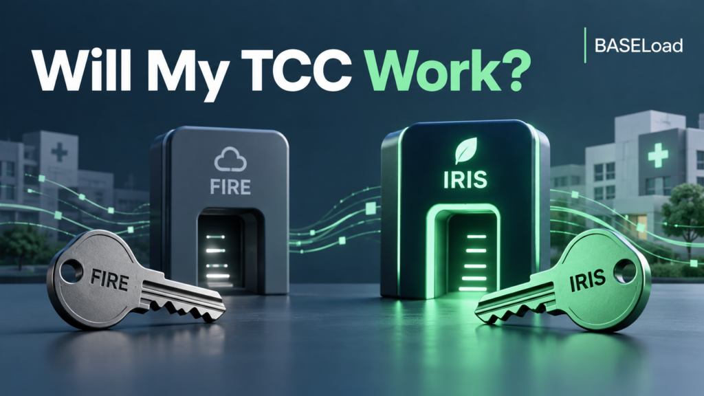 Separate FIRE and IRIS keys illustrating different transmitter control code authorizations