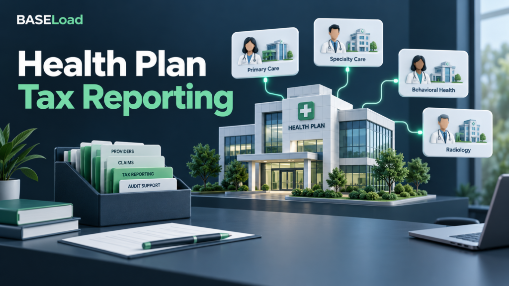 Health plan connected to provider records for coordinated payer tax reporting